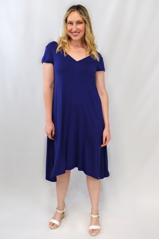 Back Strap Dress - Navy