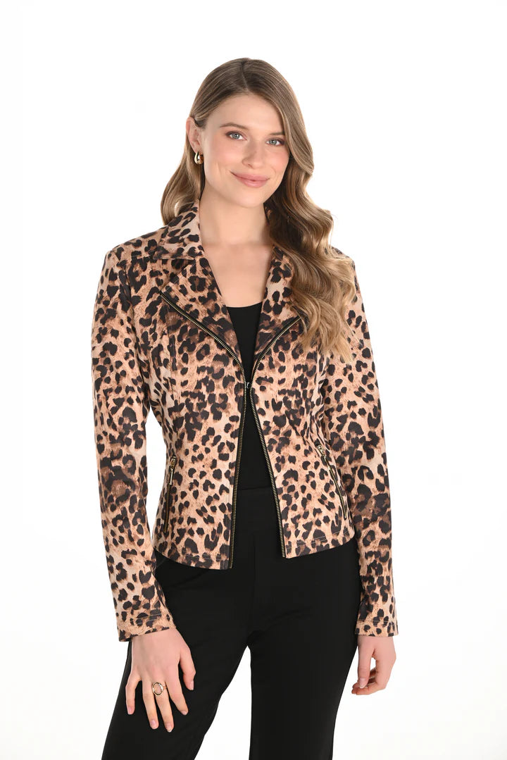 Frank Lyman Print Jacket - Cheetah