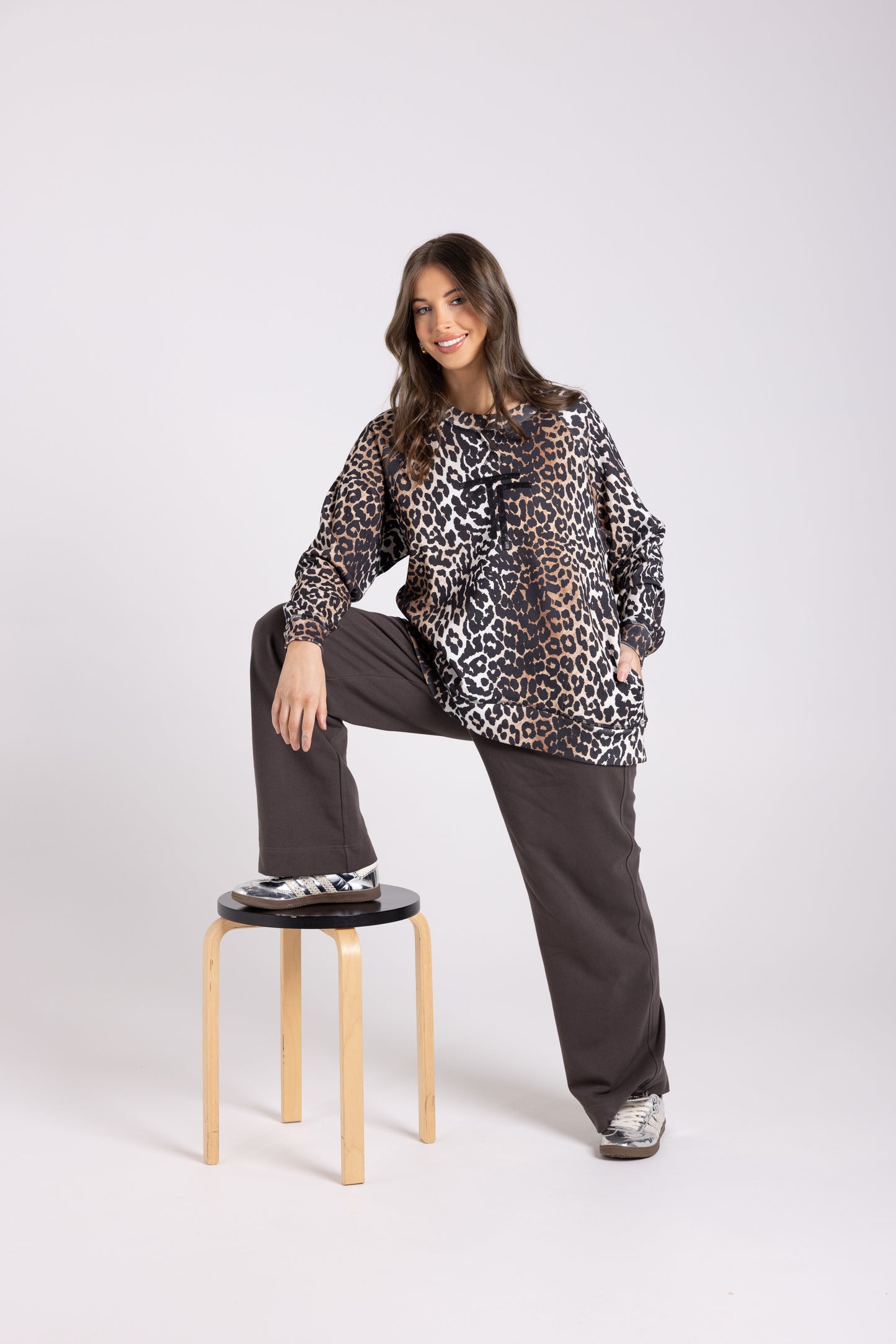 Two T's Sweater - Animal Print