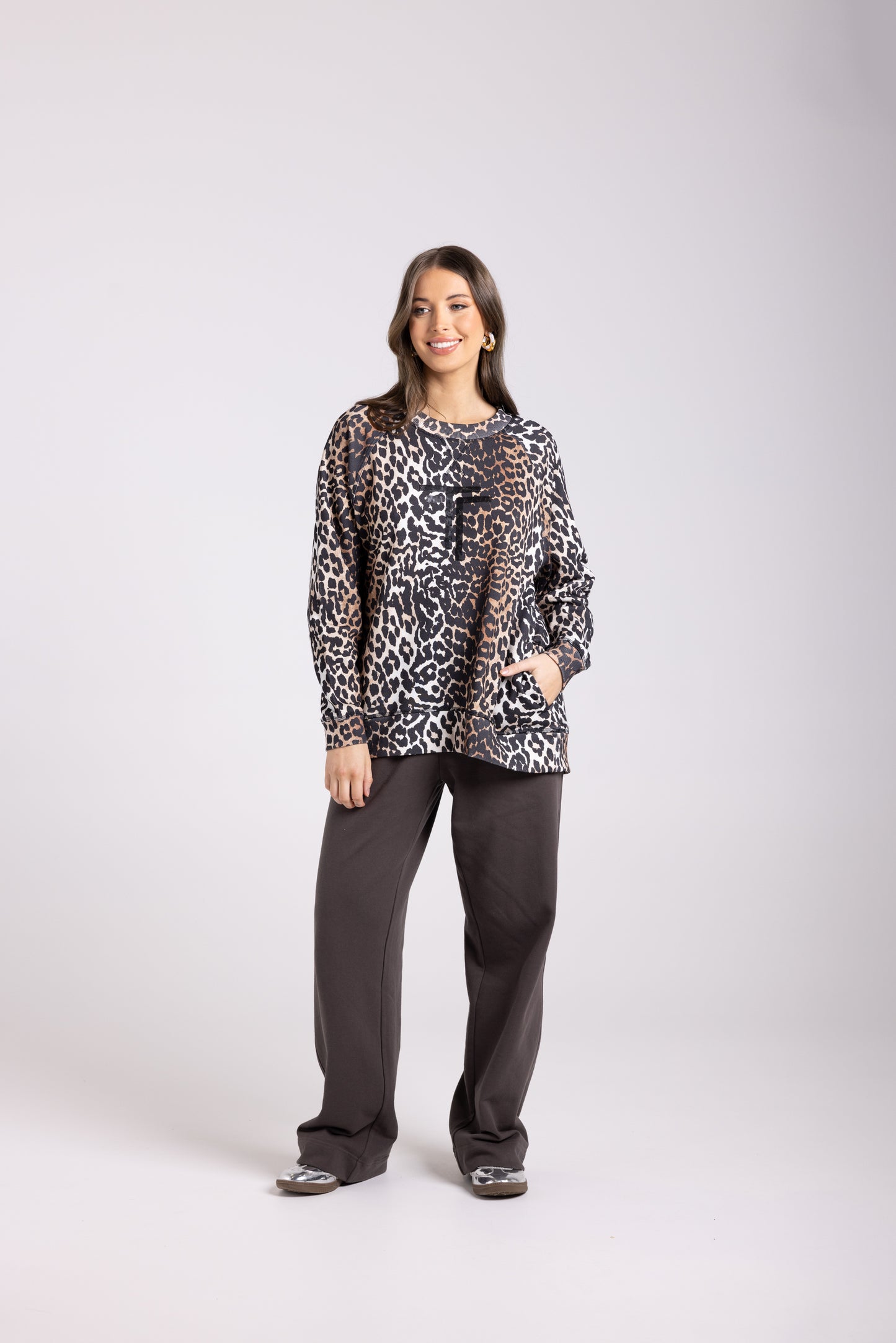 Two T's Sweater - Animal Print