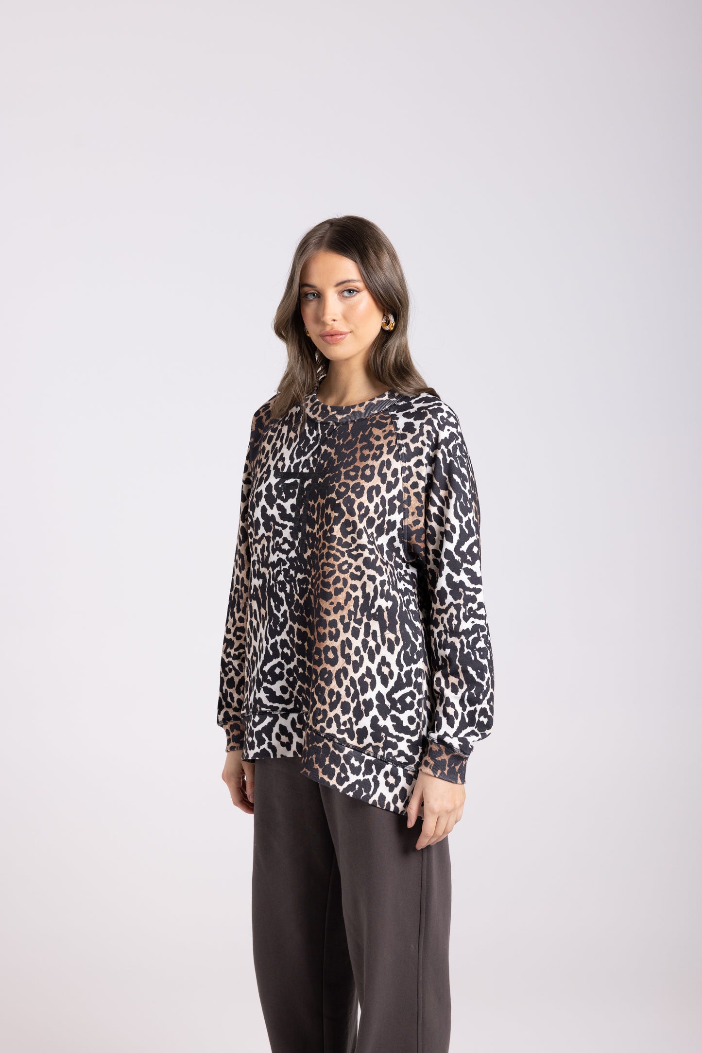 Two T's Sweater - Animal Print