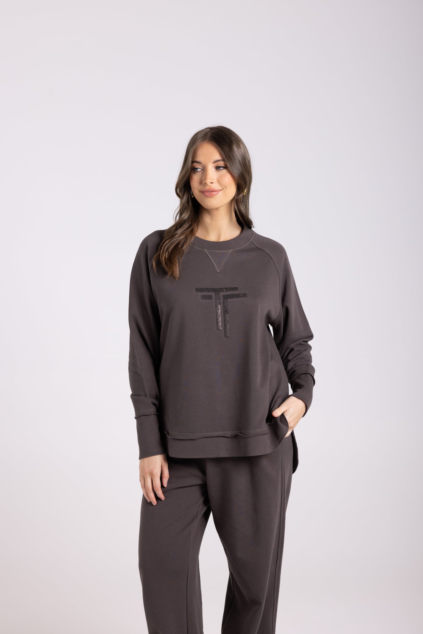 Two T's Sweater - Espresso