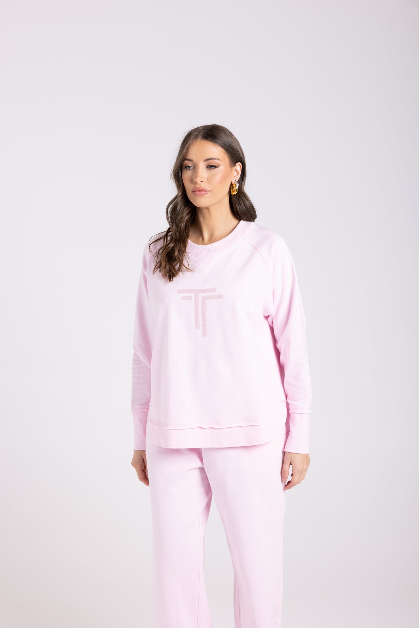 Two T's Sweater - Soft Pink
