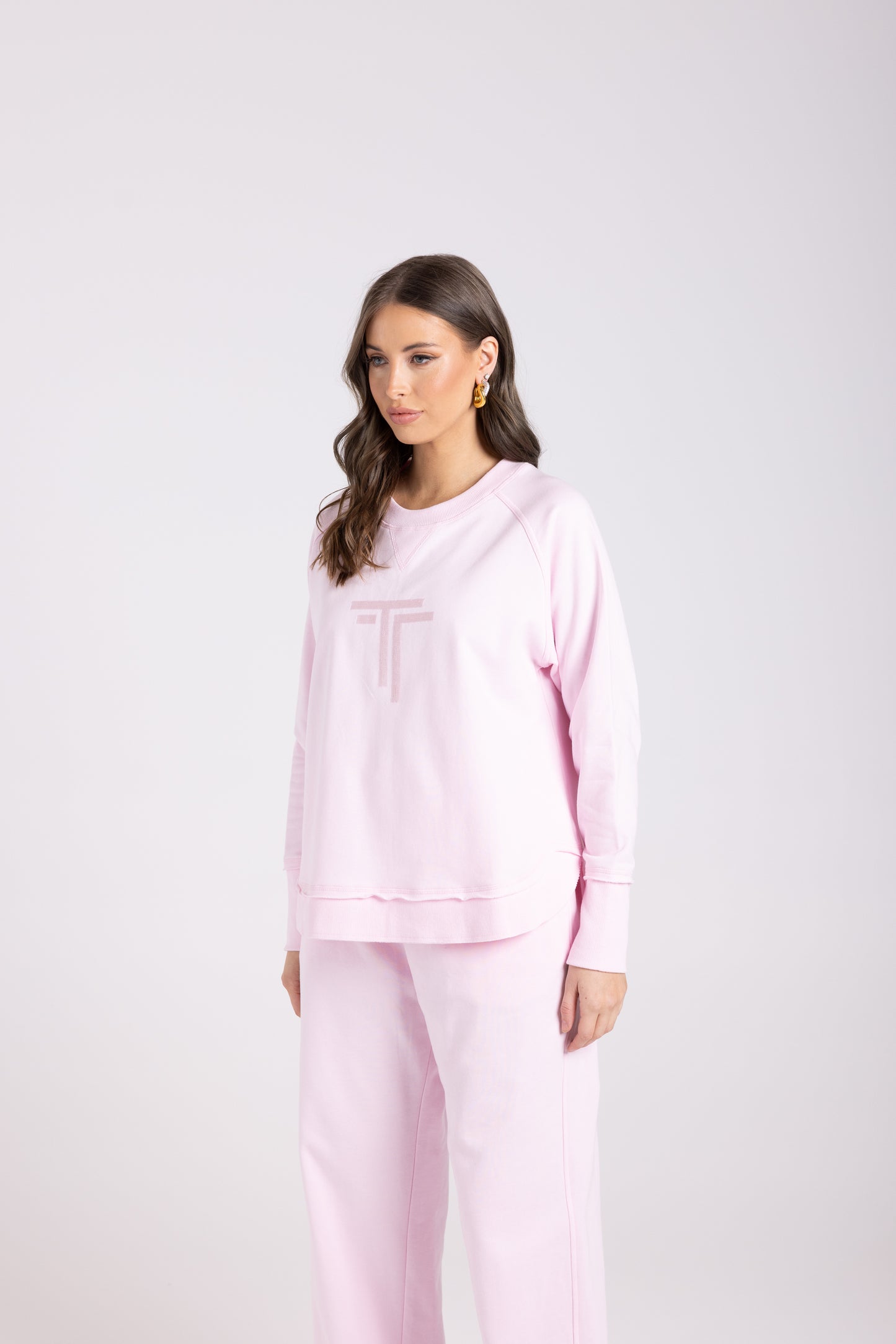 Two T's Sweater - Soft Pink