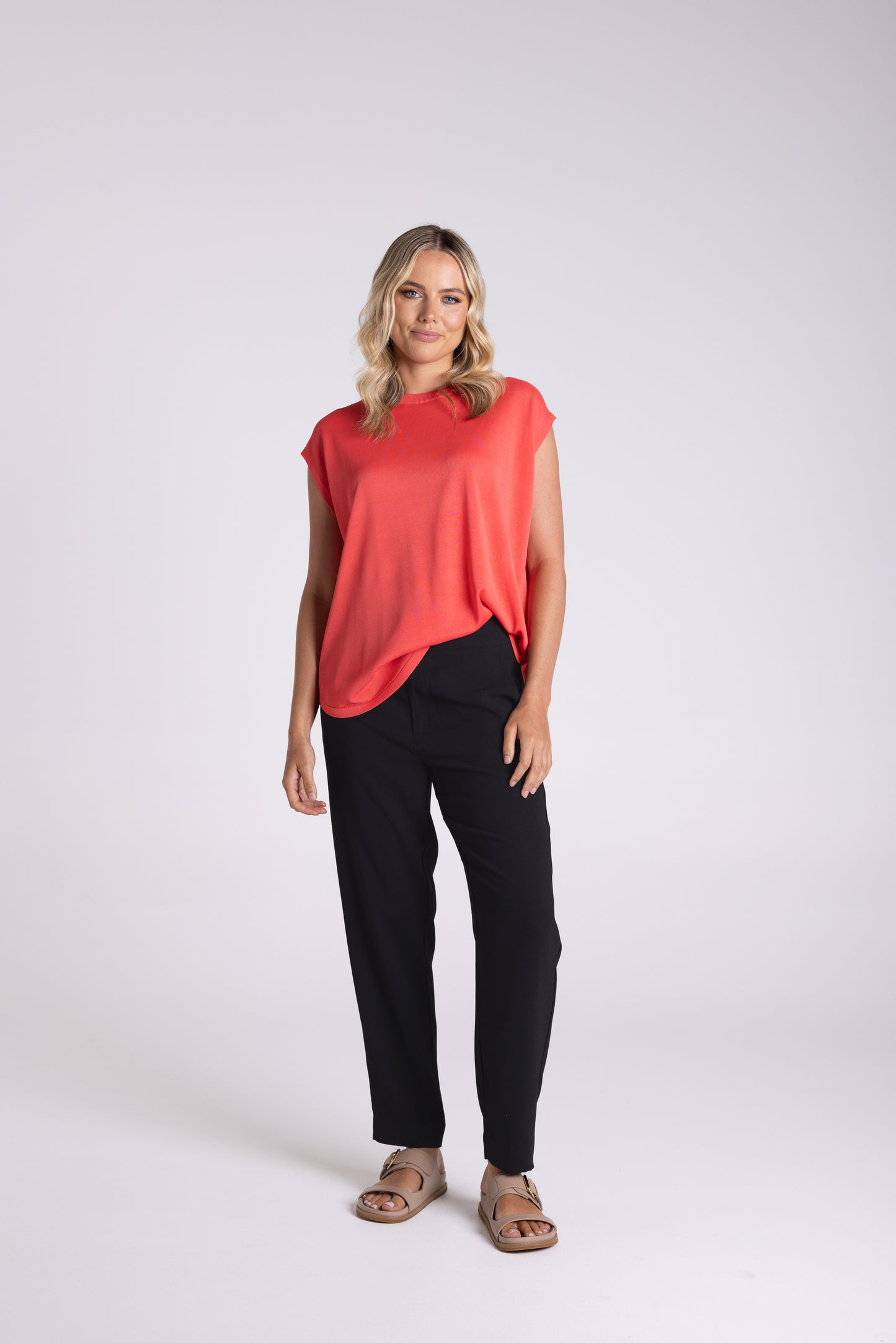 Two T's Oversized Top - Sunset