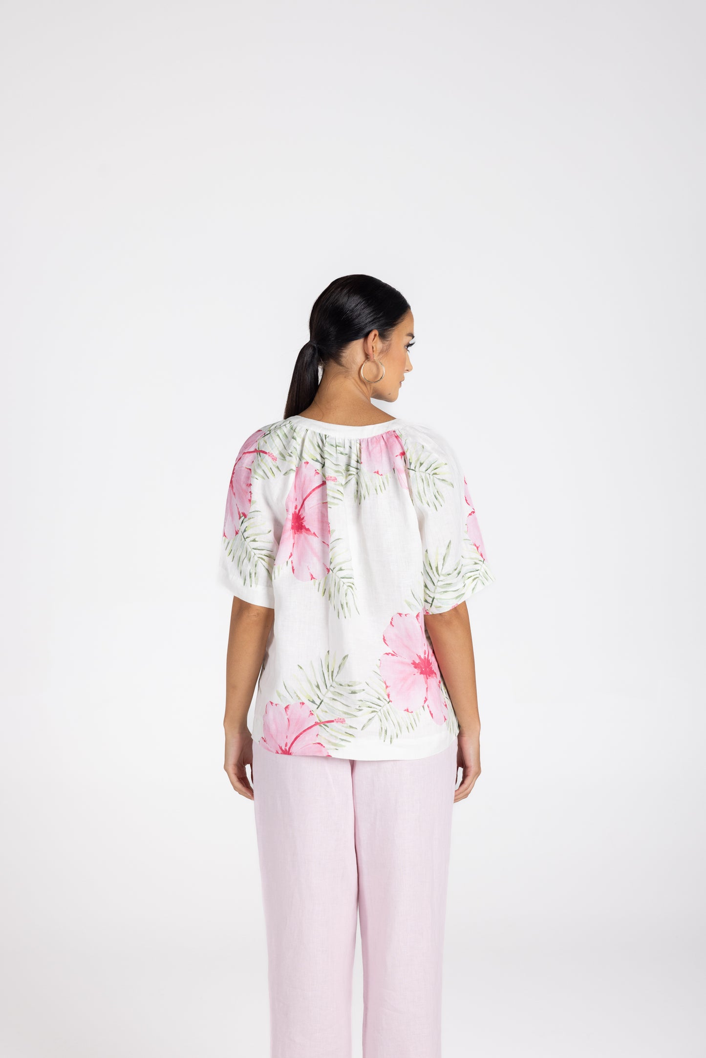 Two T's Tropical Print Top