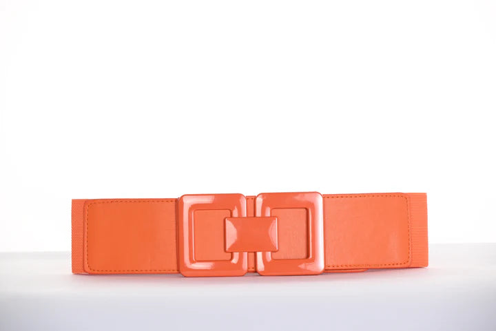 Frank Lyman Elastic Belt - Orange