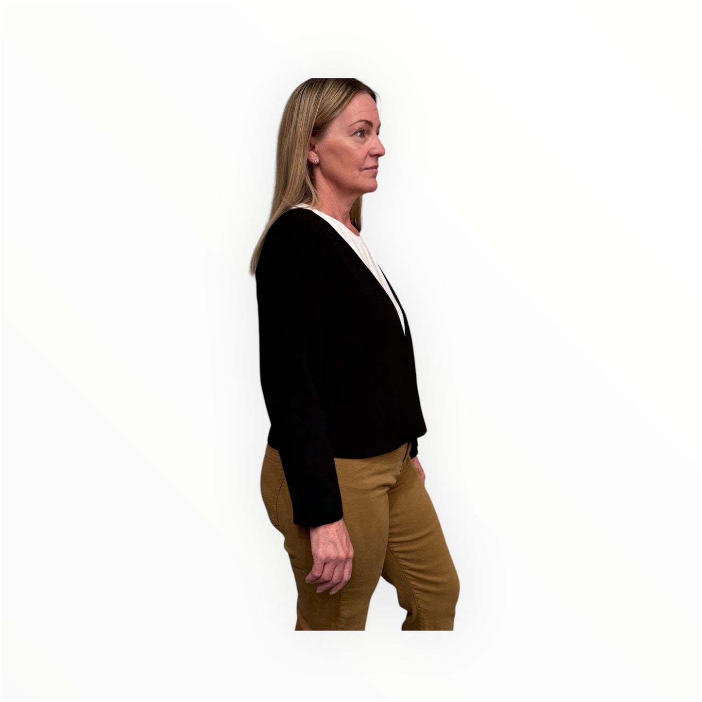 Ping Pong Cropped Jacket - Black