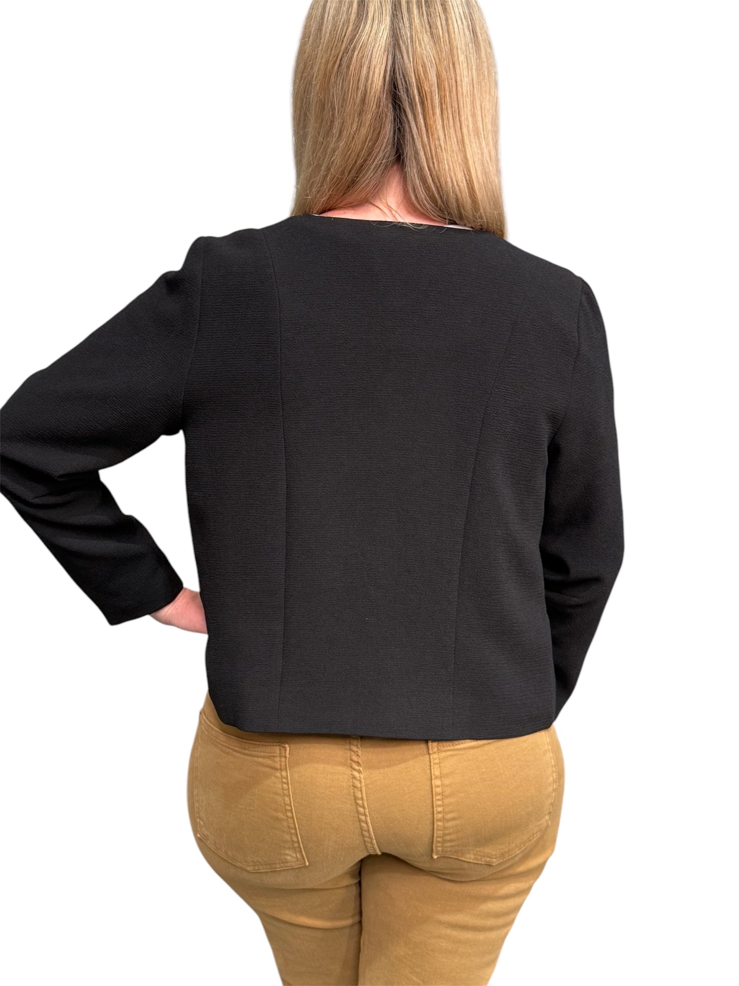 Ping Pong Cropped Jacket - Black