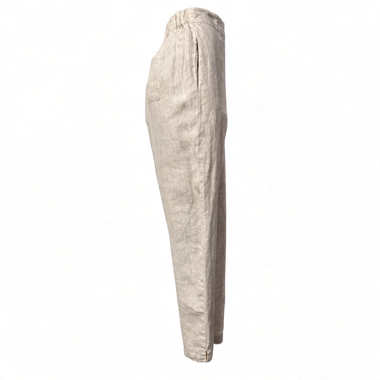 See Saw Linen Pant - Natural