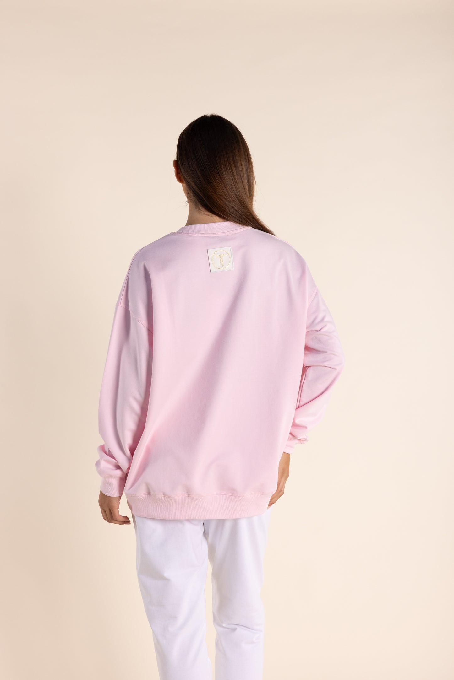 Two T's Oversized Sweater - White