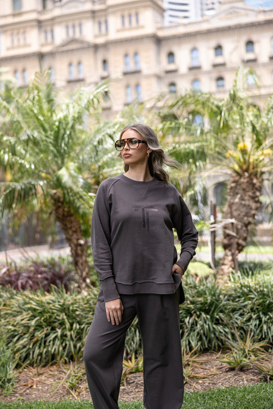 Two T's Sweater - Espresso