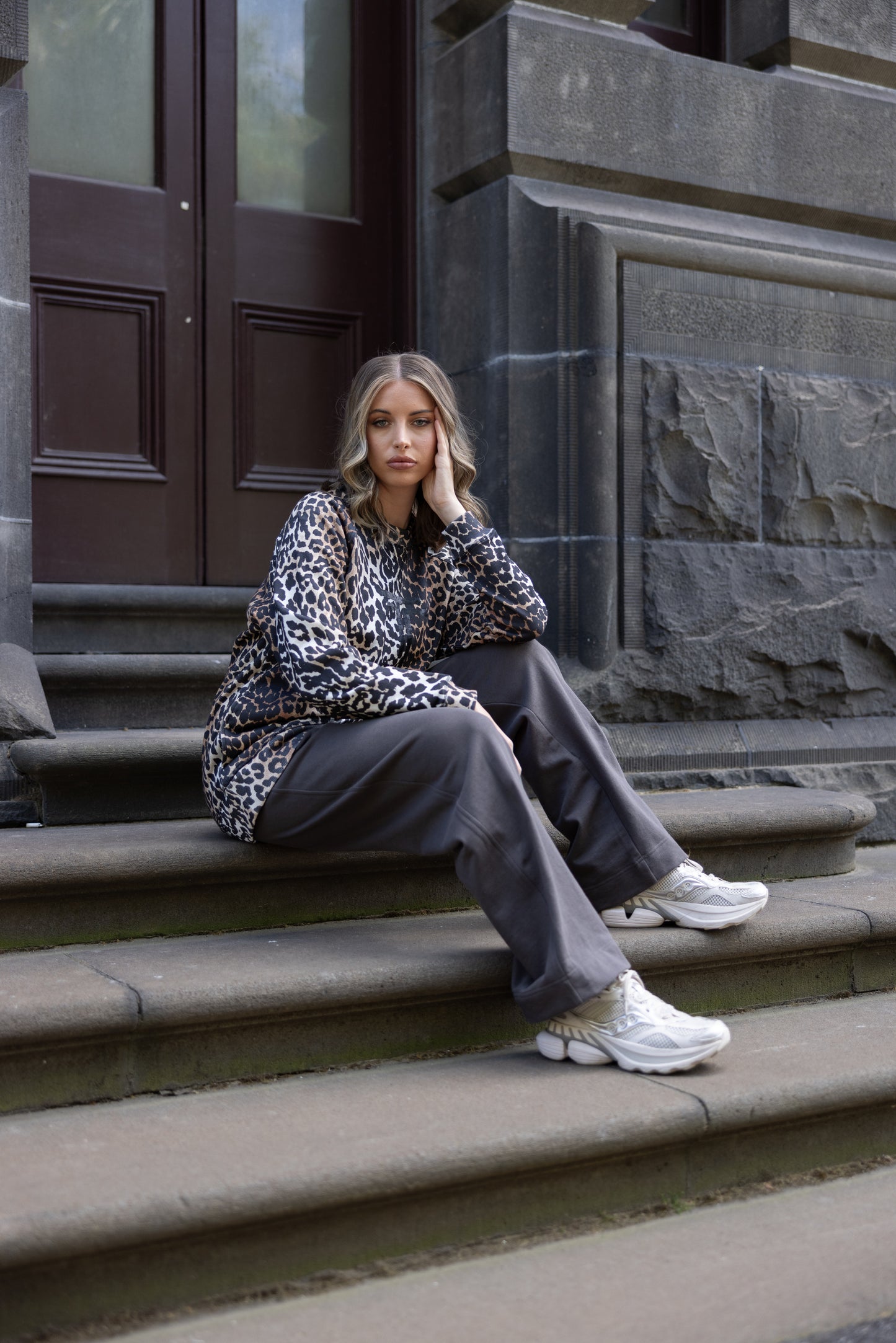 Two T's Sweater - Animal Print