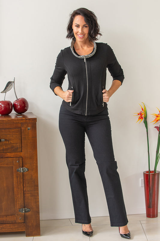 Ponte Jacket - Black