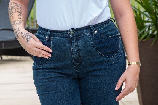 Thatch Pocket Straight Leg Jeans - Denim