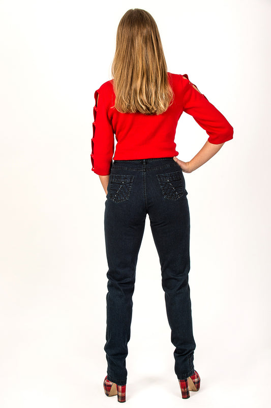 Bling Pocket Jeans - Navy
