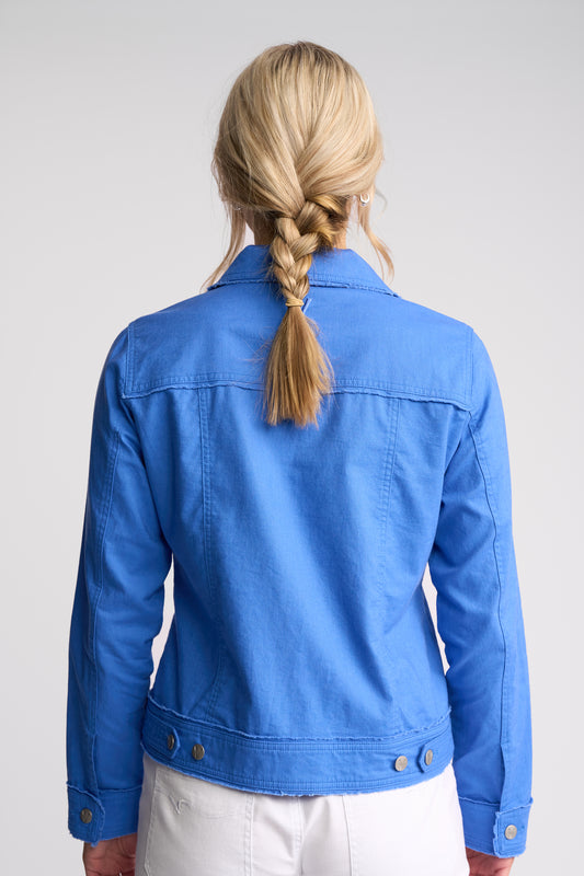 Vassalli Linen Jacket - French Blue