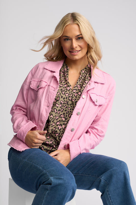 Vassalli Linen Jacket - Taffy