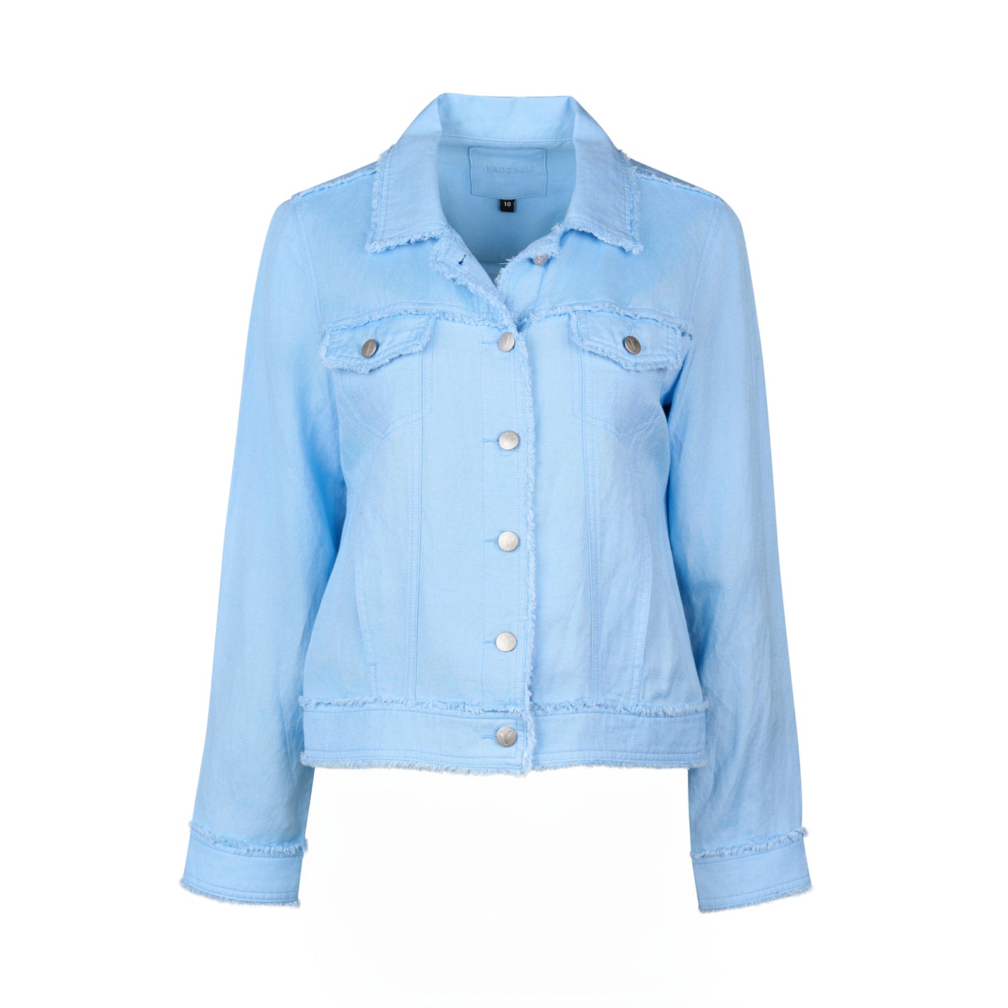 Vassalli Linen Jacket - Sky Blue