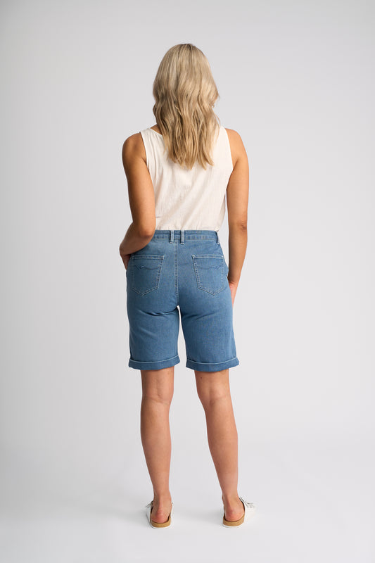 Vassalli Havana Short - Blue Denim