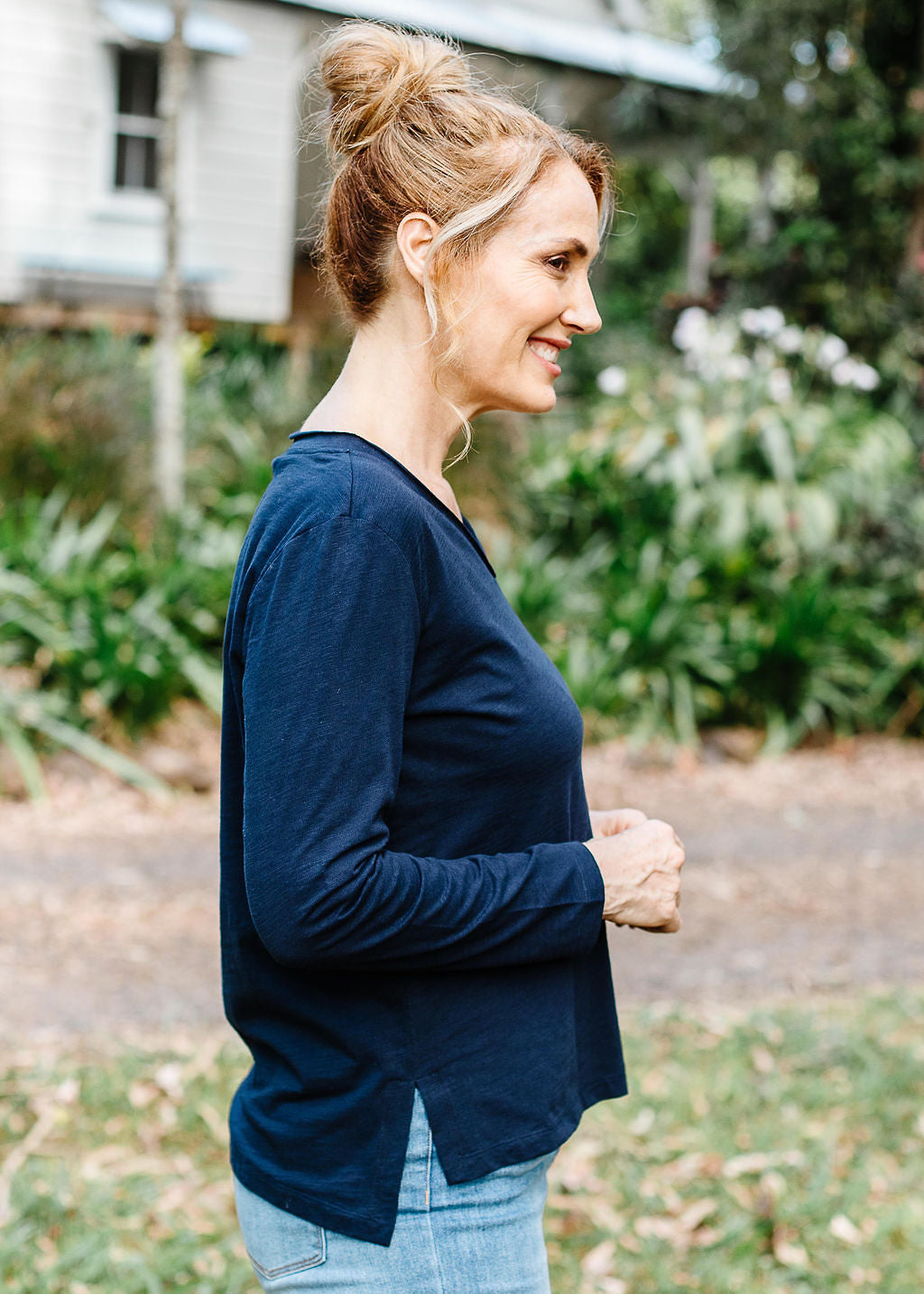 Cotton Tee - Navy