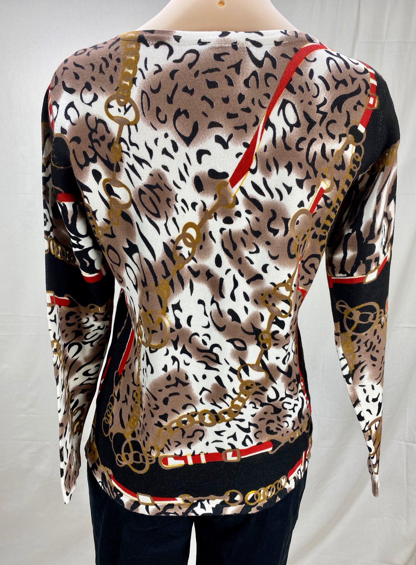 Print Knit Jacket - Black