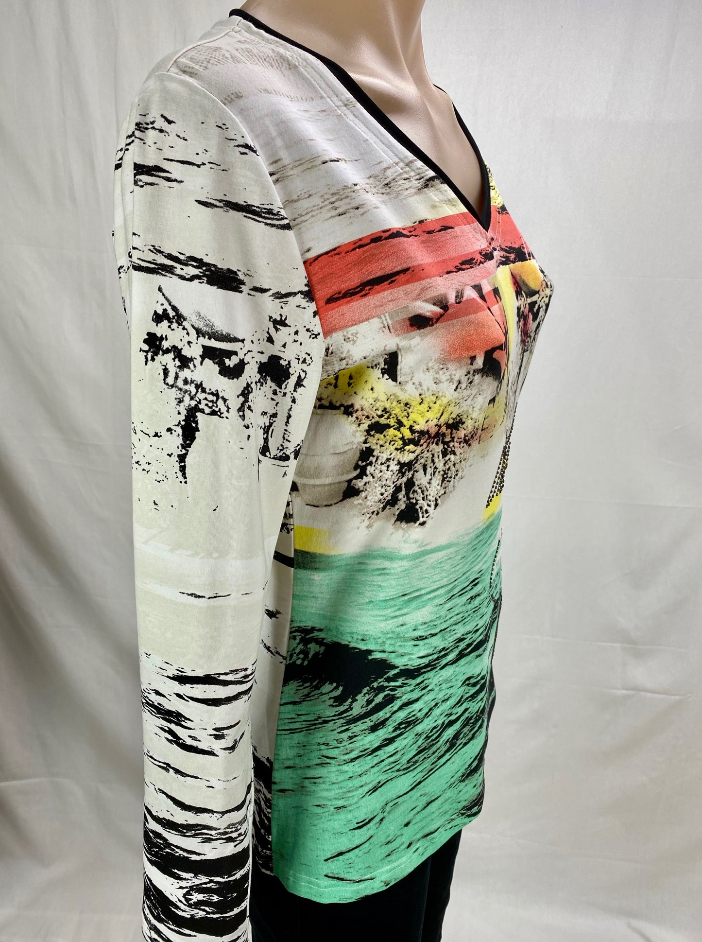 Print Top - Black