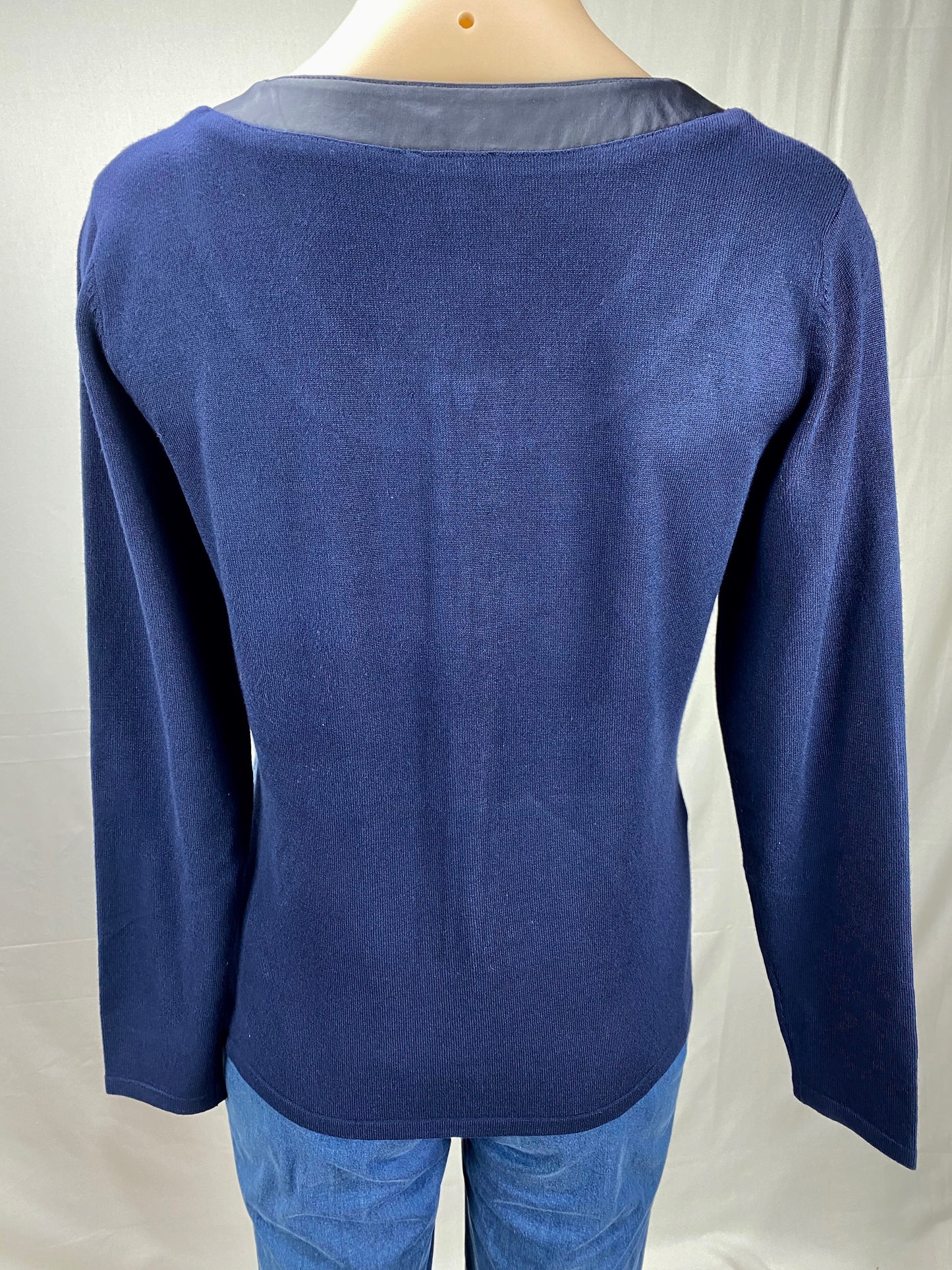Print Knit Top - Navy
