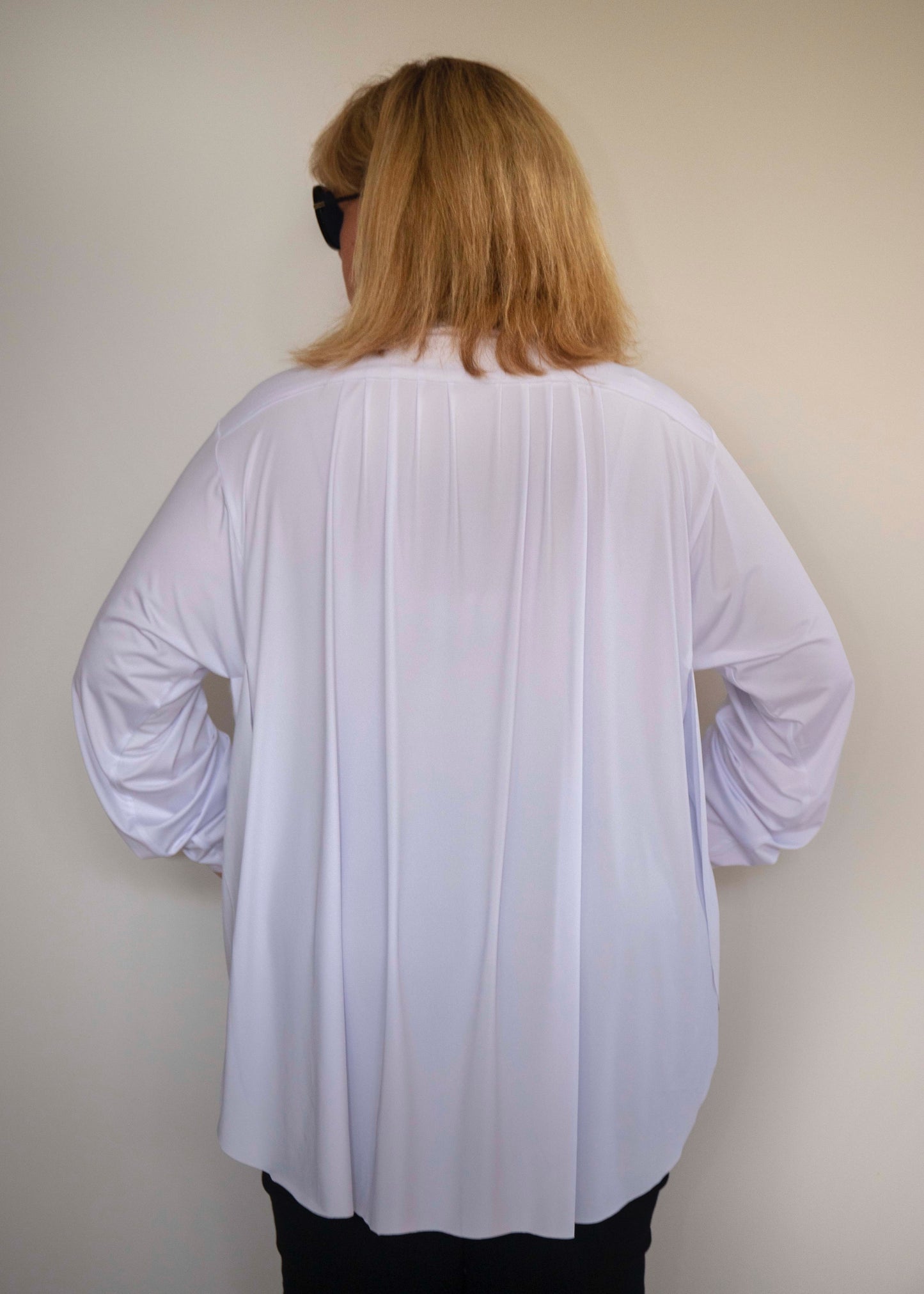 Pleated Shirt - White