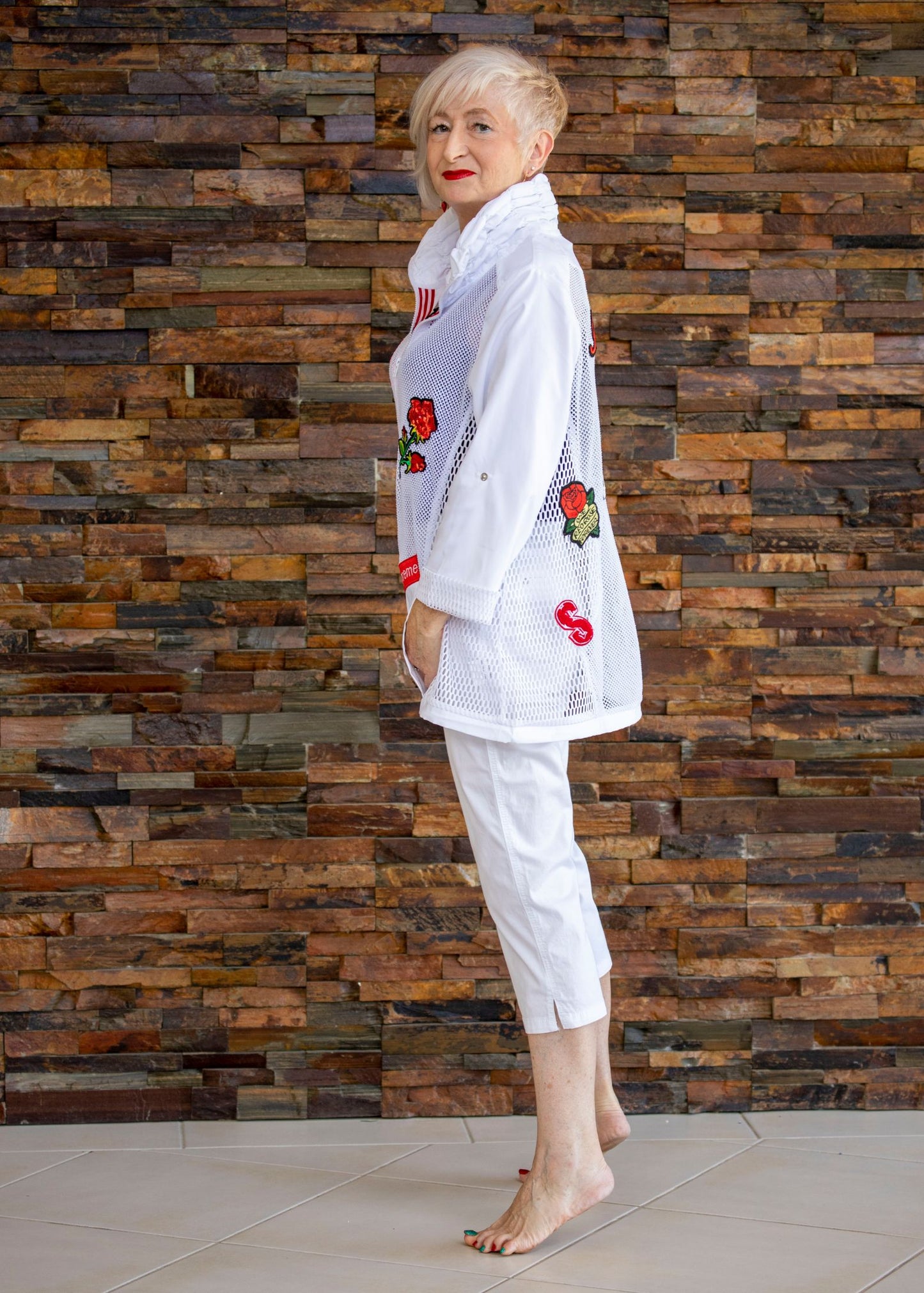Mesh Jacket - White