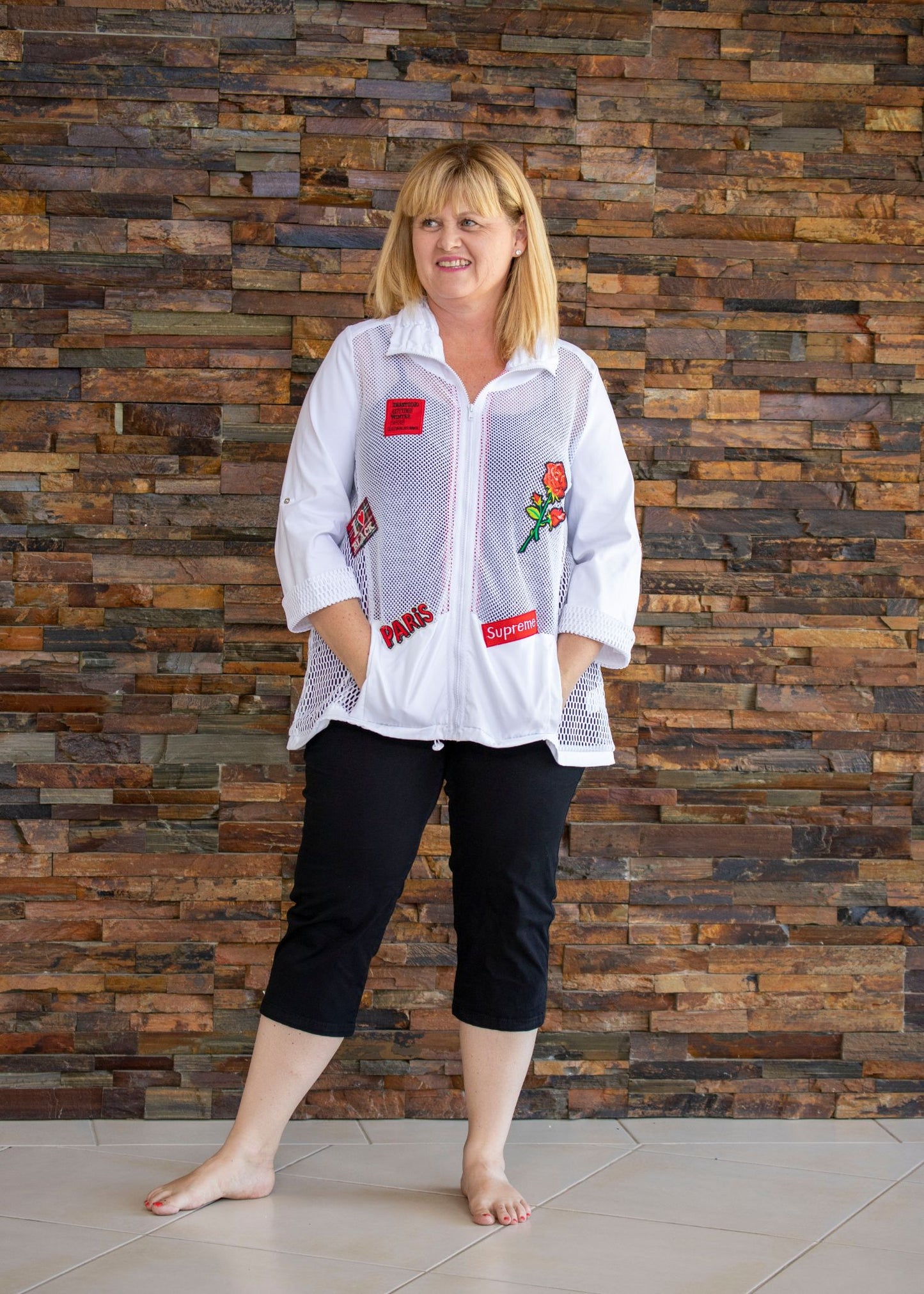 Mesh Jacket - White