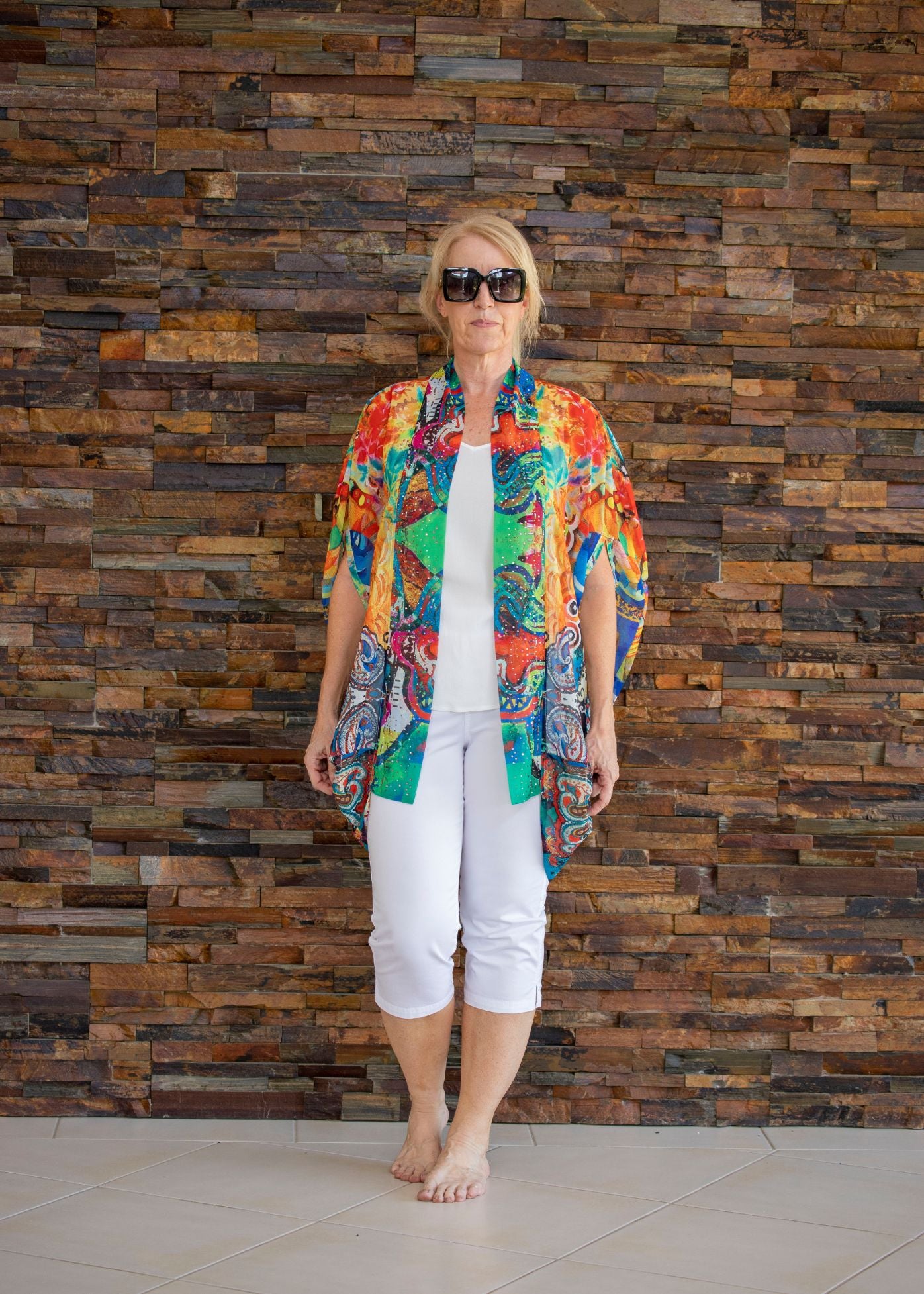 Beaded Cape - Fantasy Print