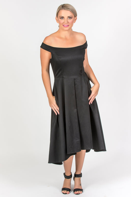 Off Shoulder Dress - Black