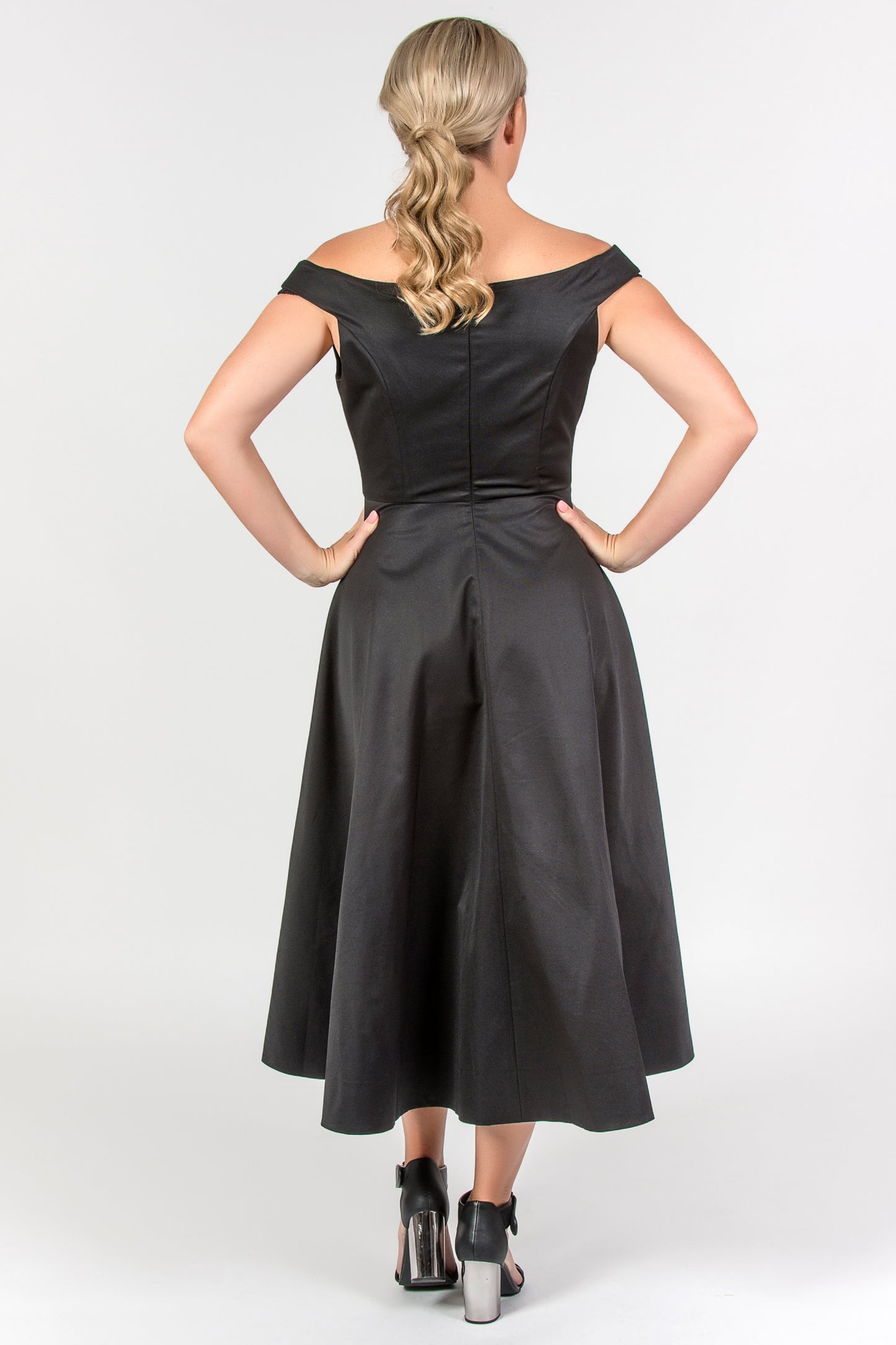 Off Shoulder Dress - Black