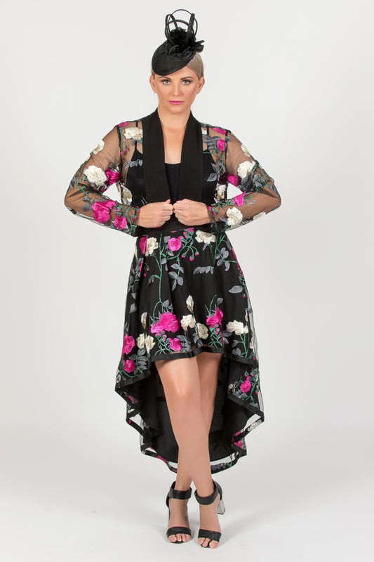 Short / Long Skirt - Pink Print