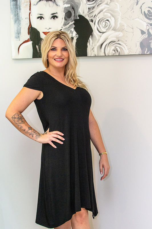 Back Strap Dress - Black