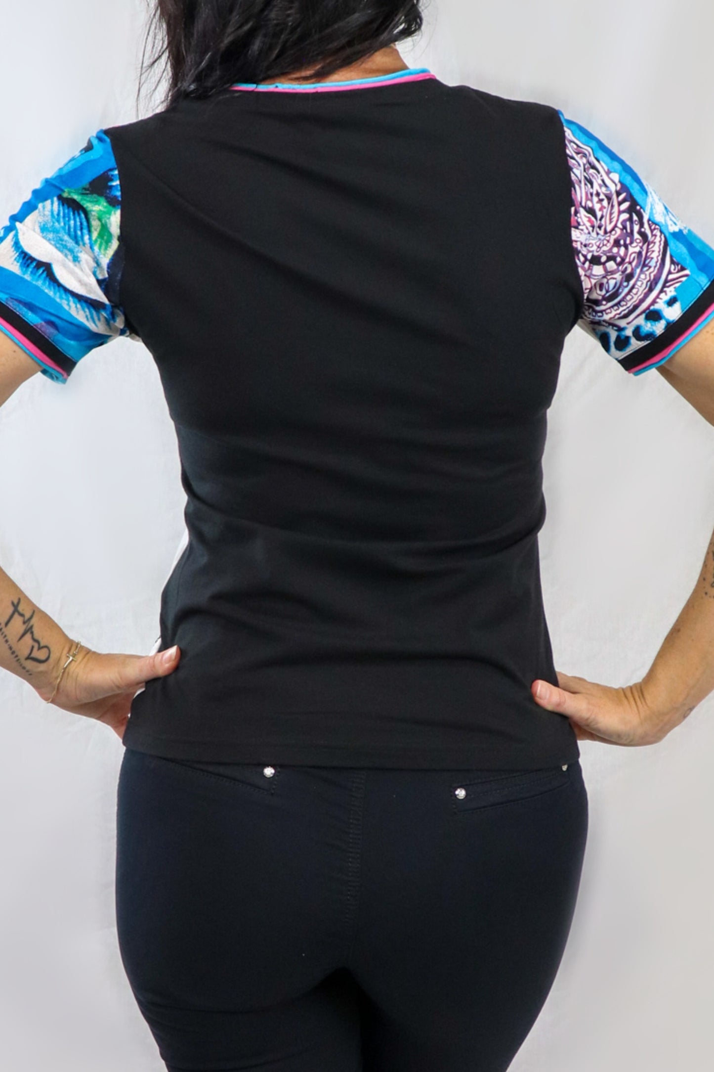 Print Top - Aqua