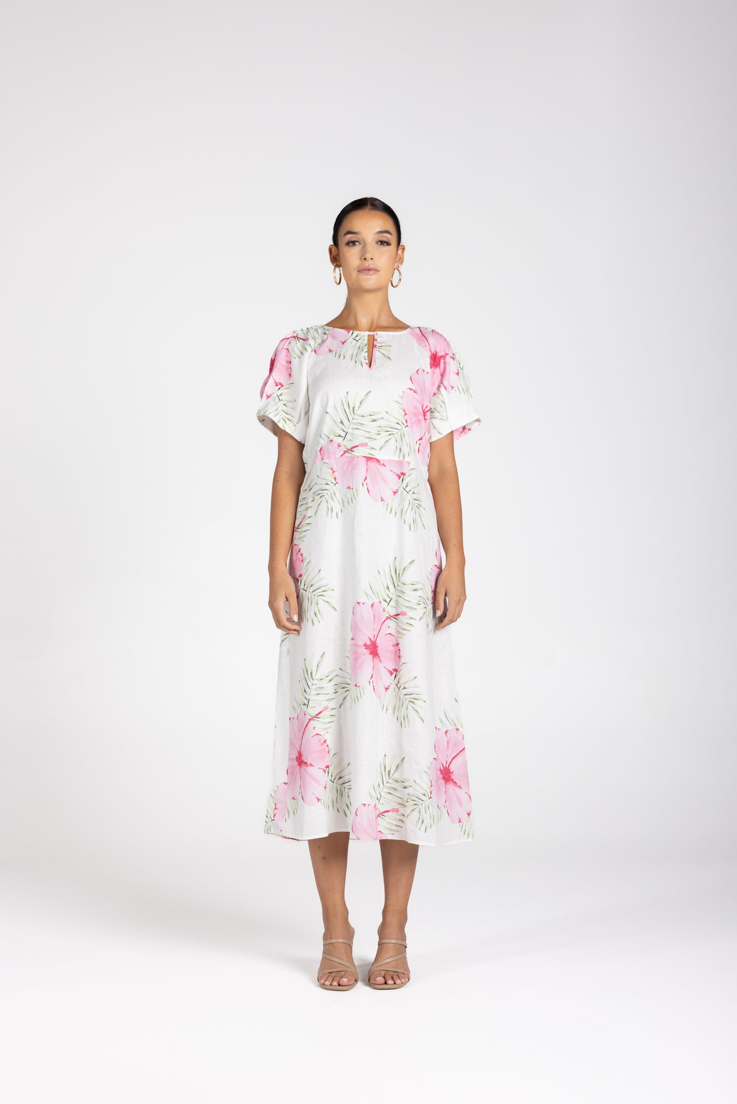 Two T's tropical Print Midi Dress