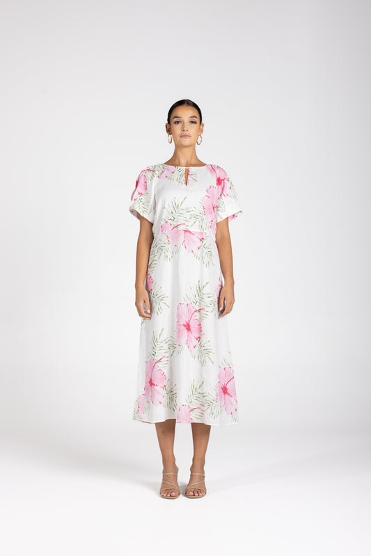 Two T's tropical Print Midi Dress