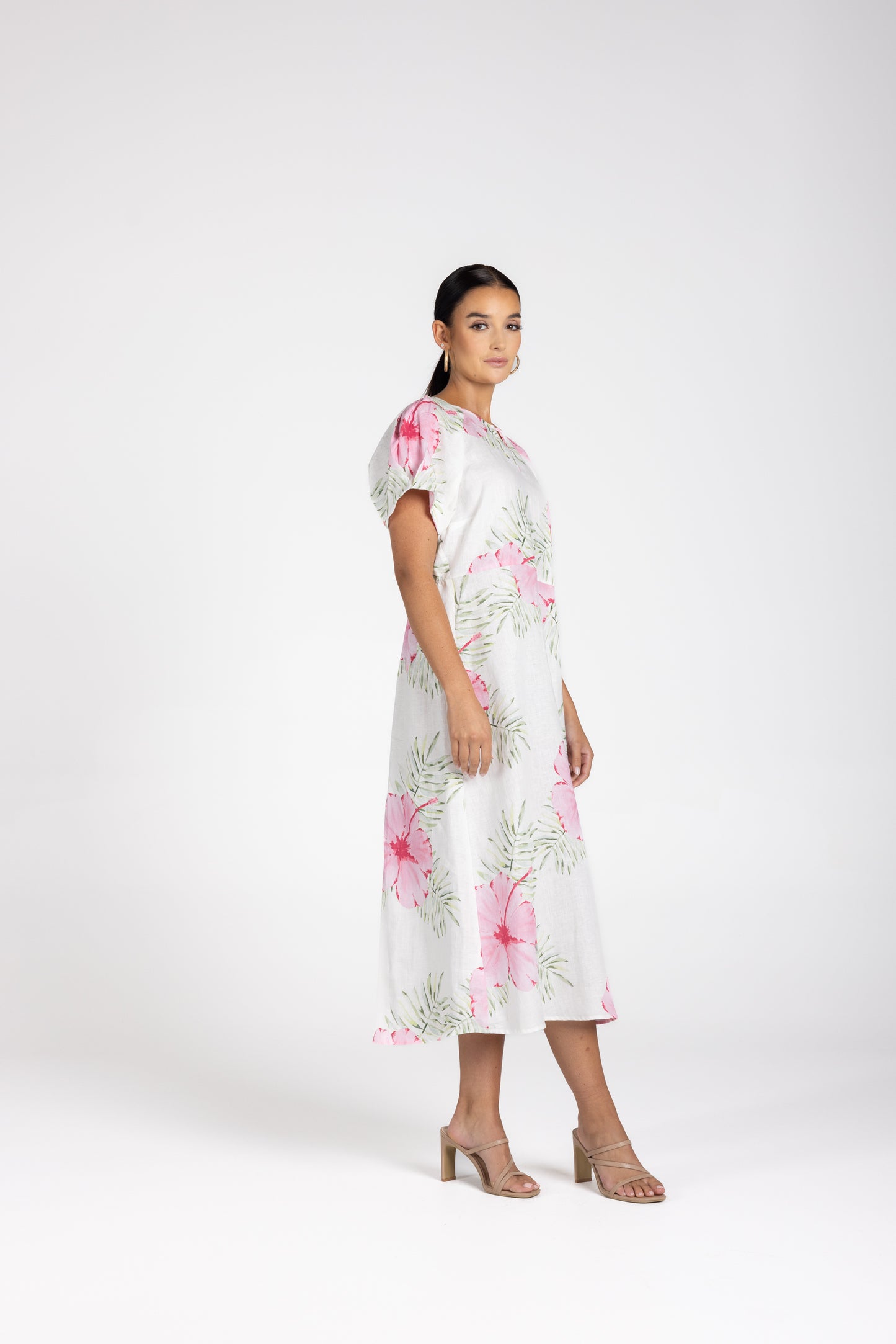 Two T's tropical Print Midi Dress