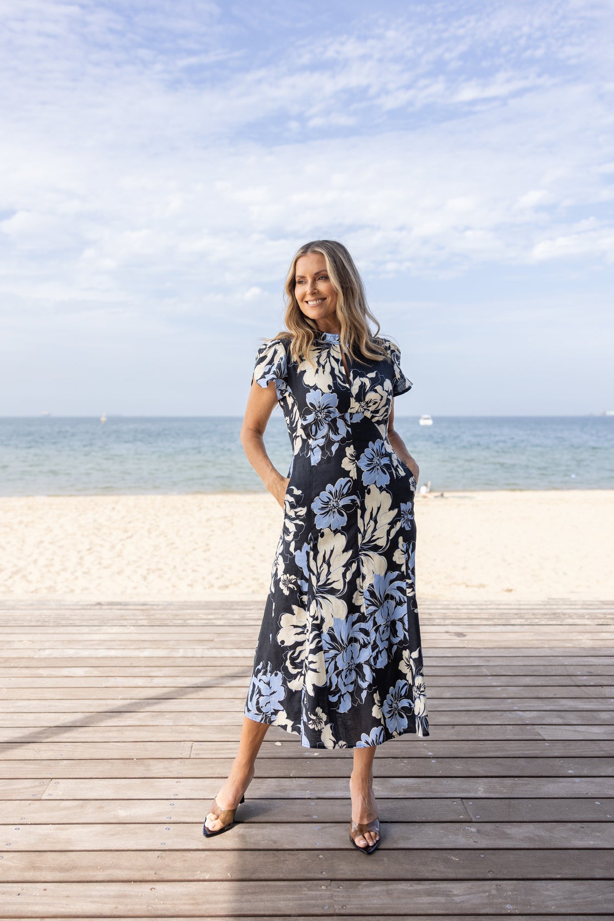 Two T's Peonie Print Dress