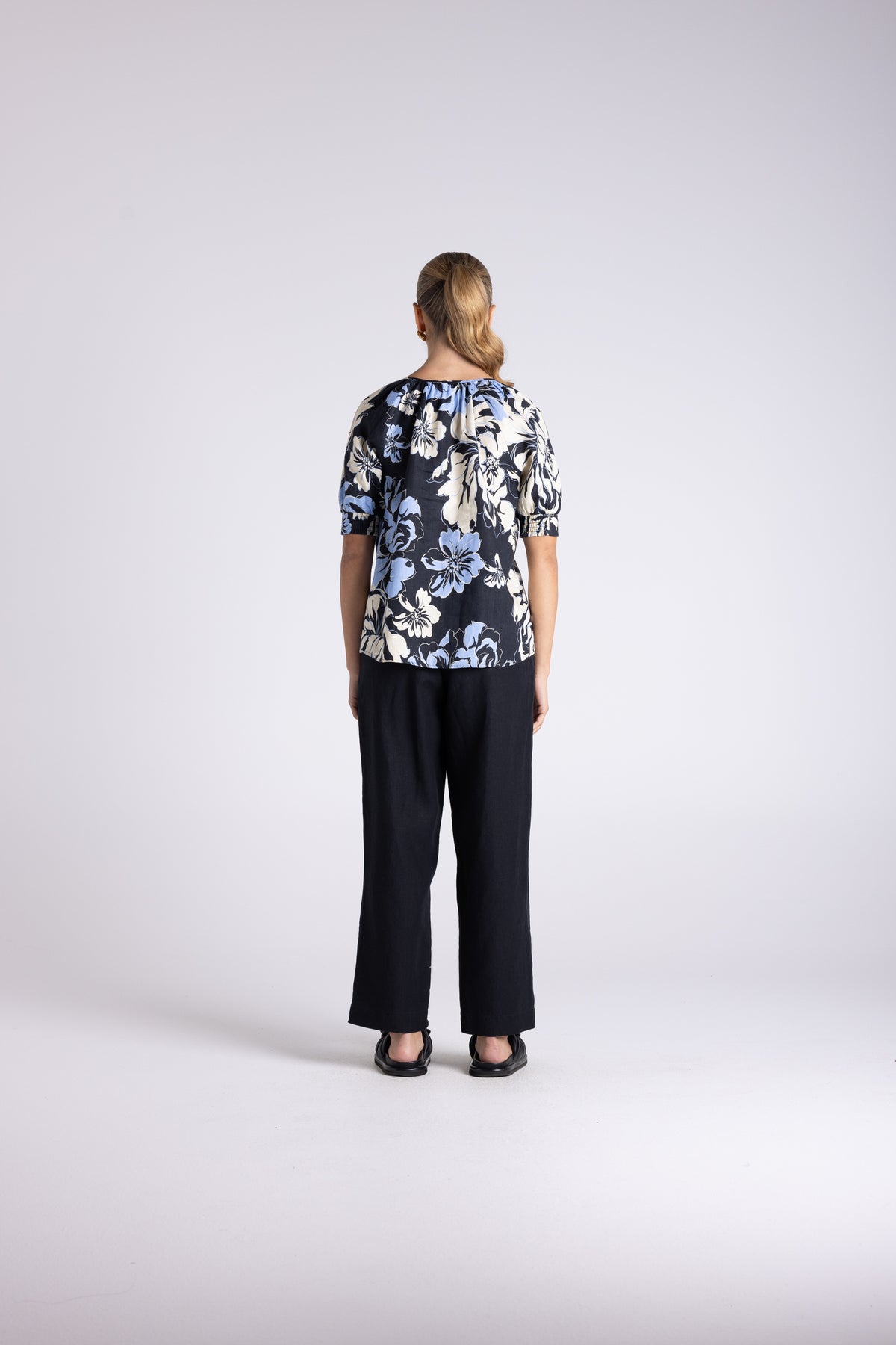 Two T's Peonie Print Top