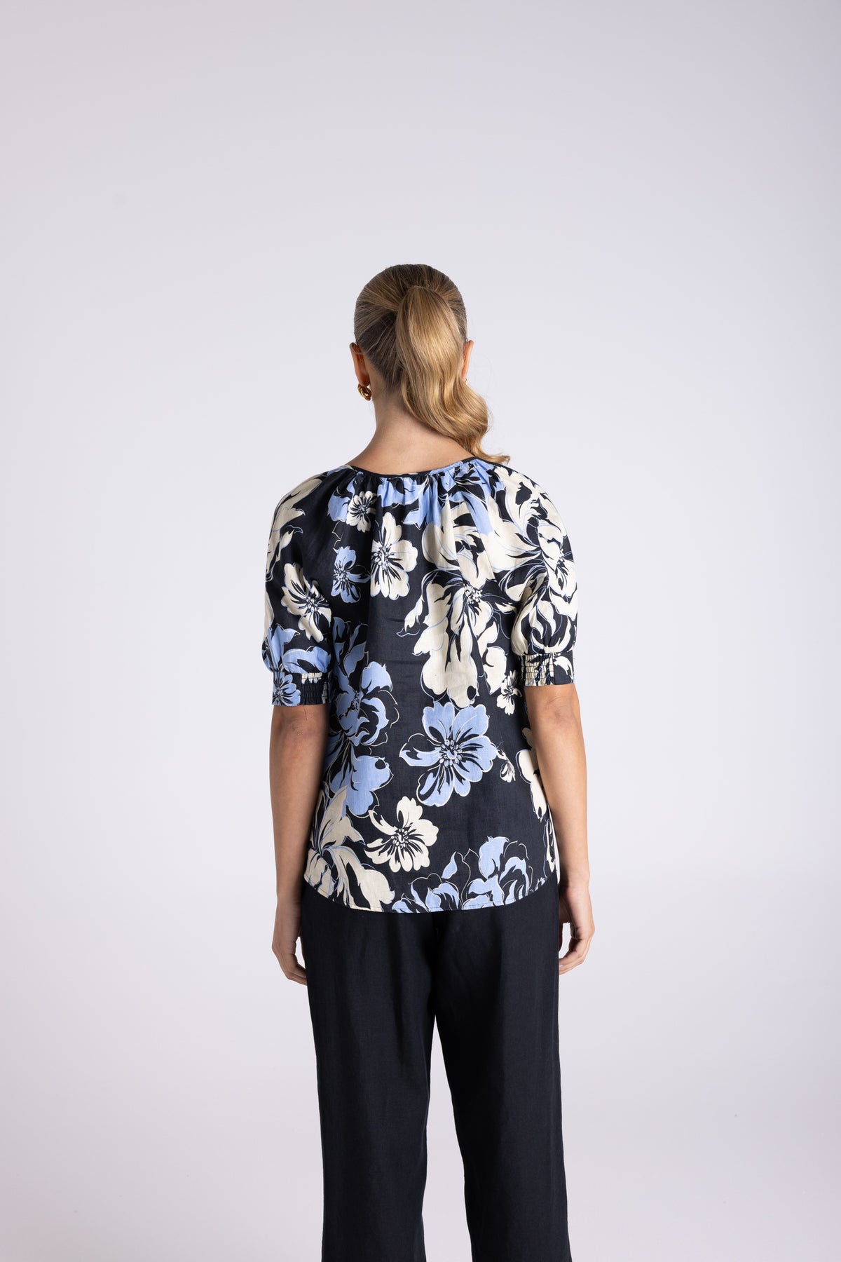 Two T's Peonie Print Top