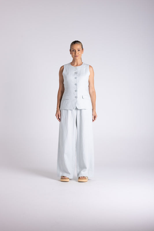 Two T's Abbey Vest - Seafoam