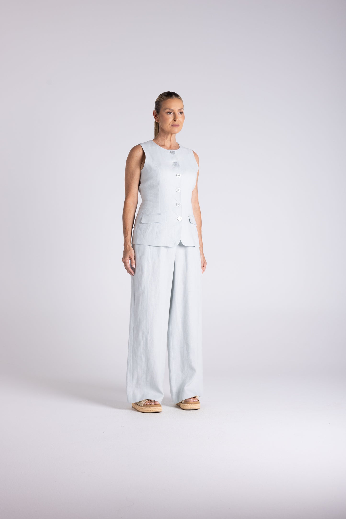 Two T's Abbey Vest - Seafoam