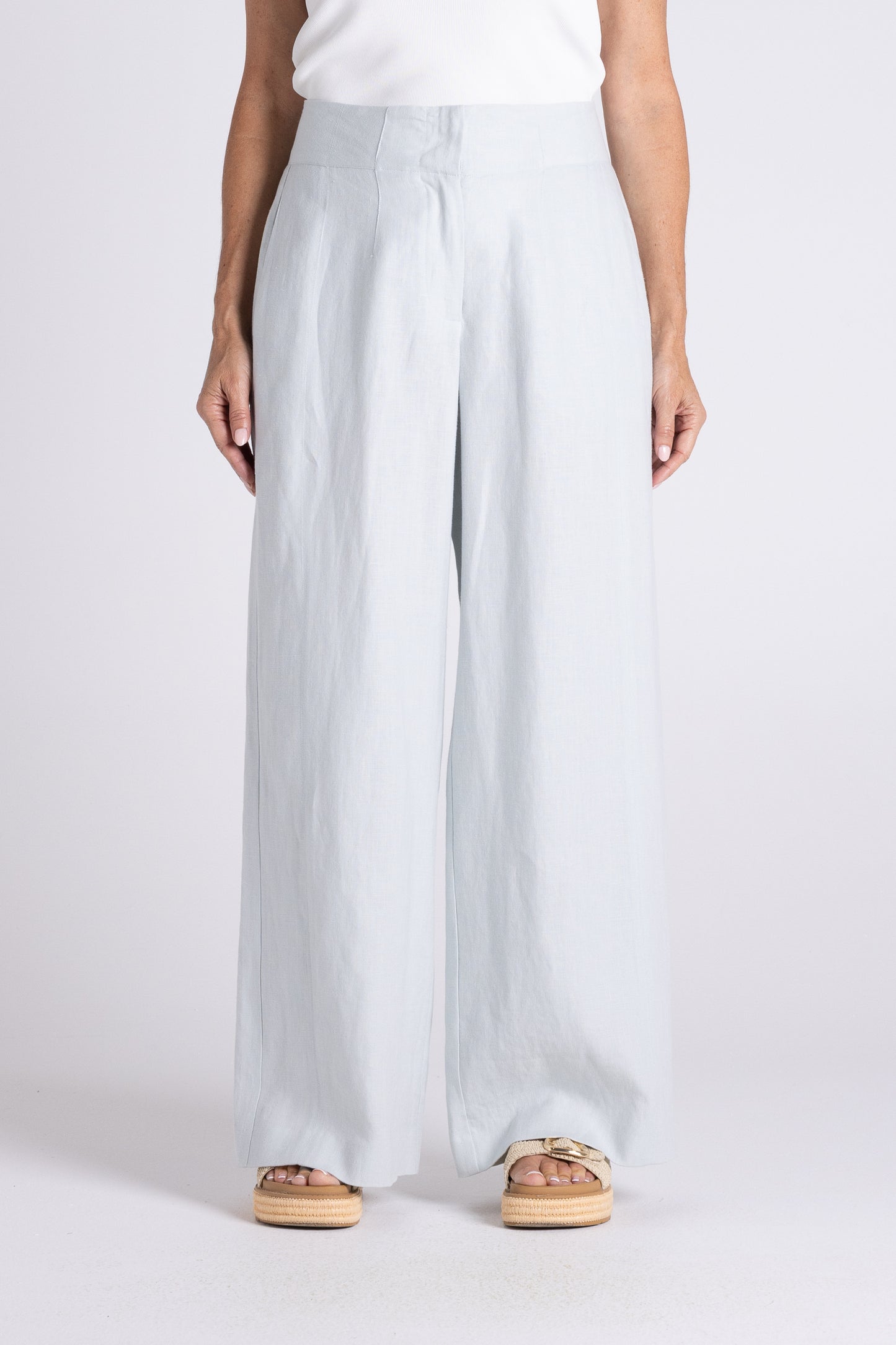 Two T's Abbey Wide Leg Pant - Seafoam
