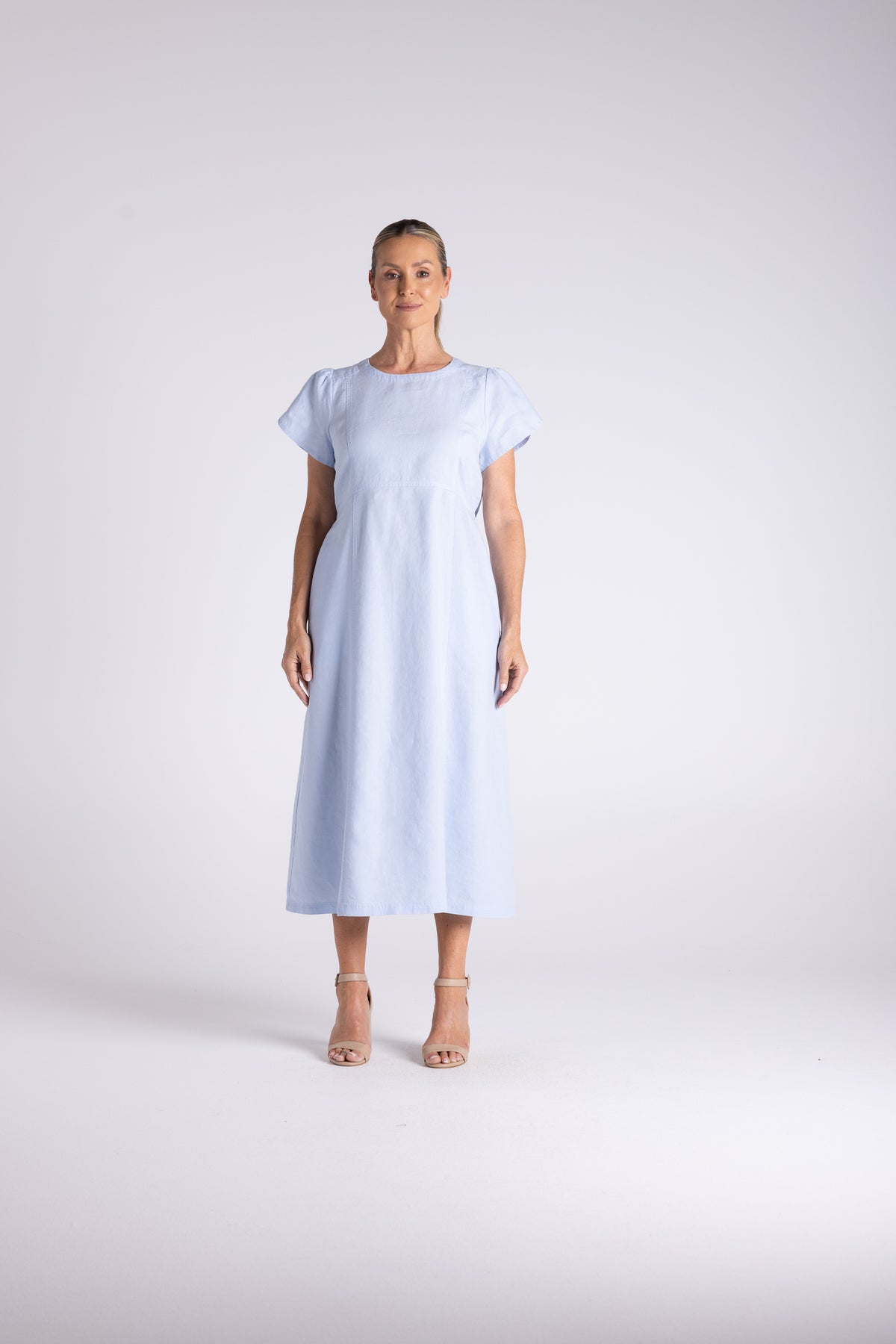 Two T's Mary Midi Dress - Cornflower