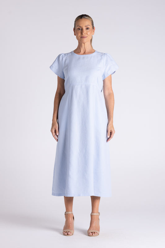Two T's Mary Midi Dress - Cornflower