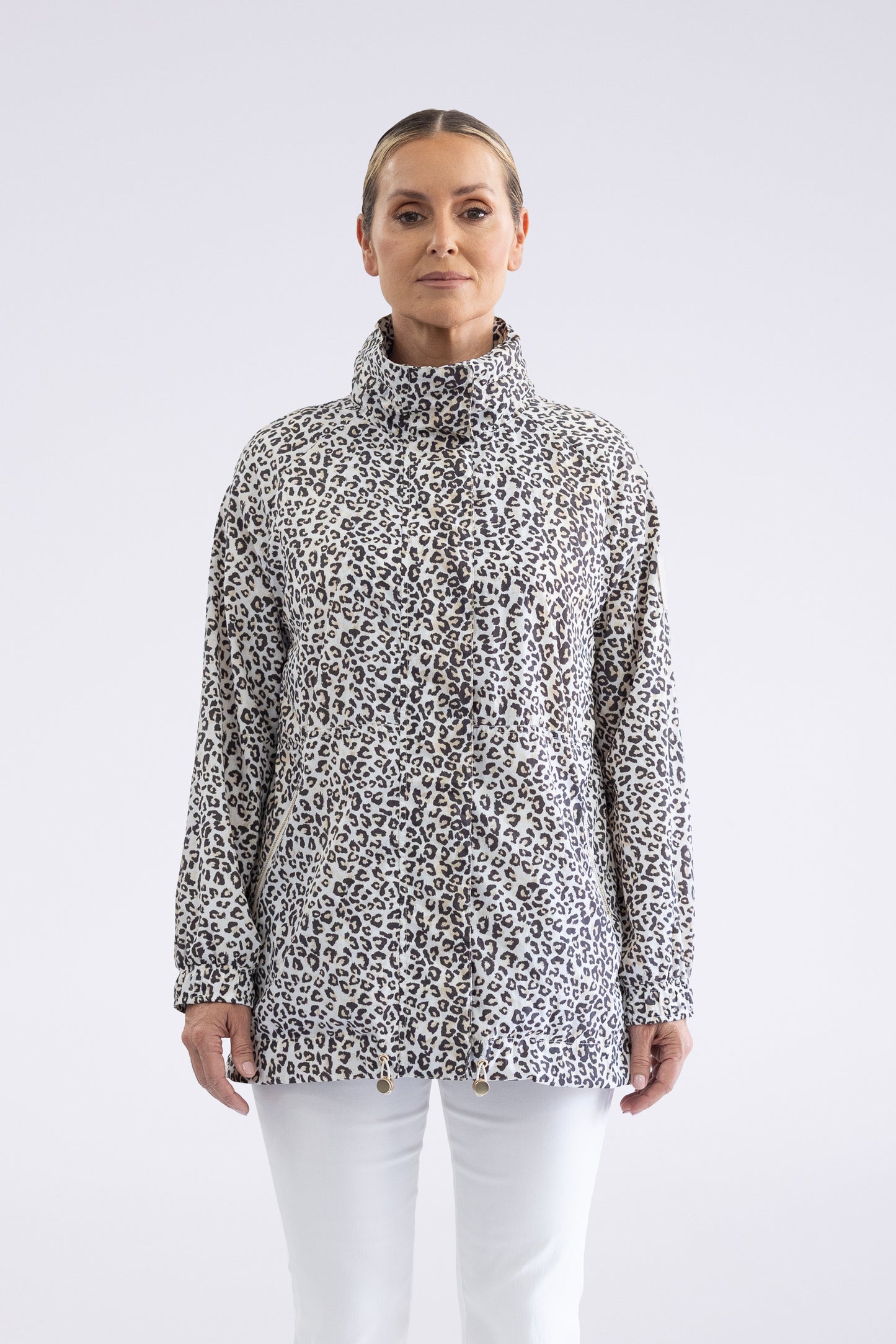 Two T's Spray Jacket - Leopard Print