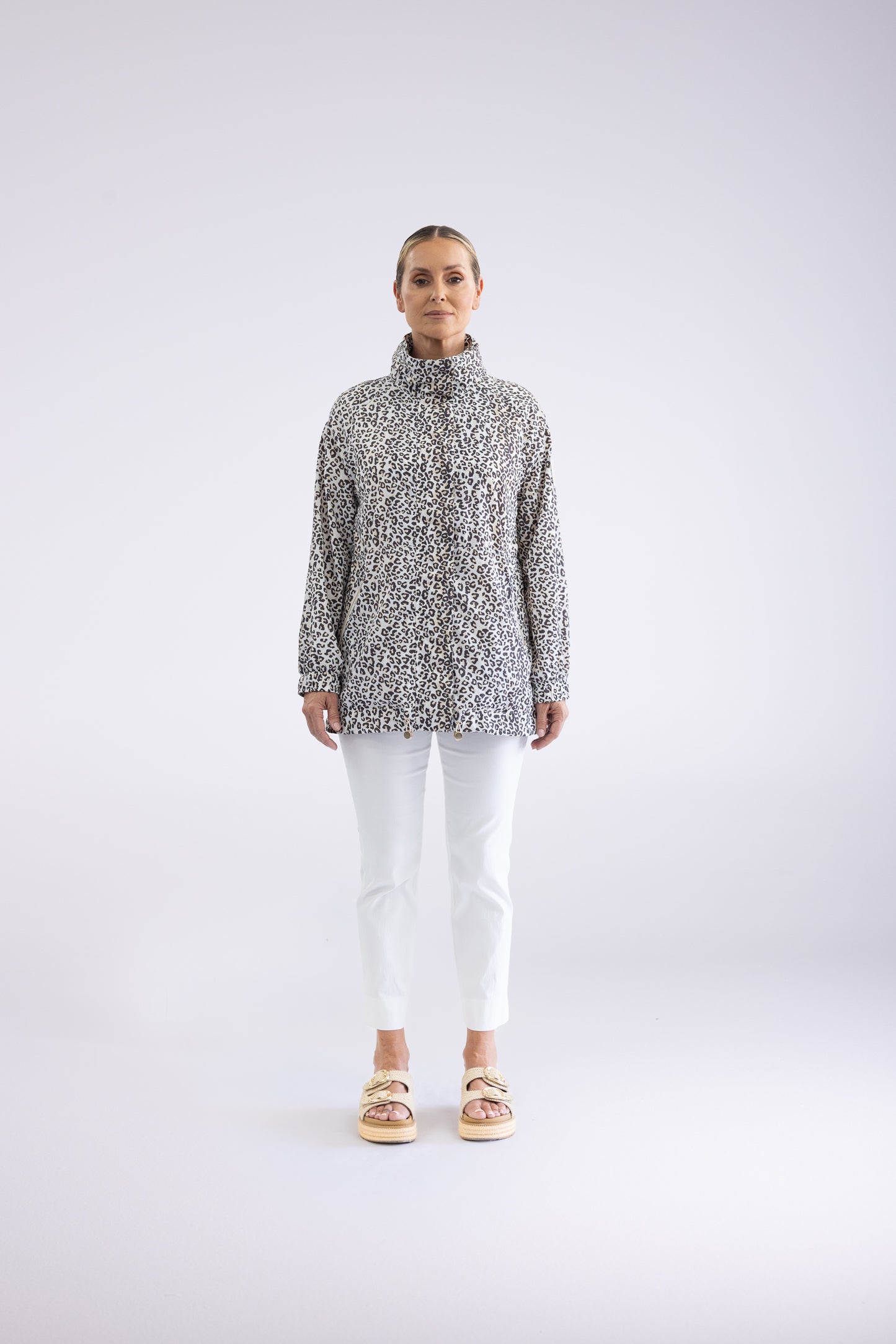 Two T's Spray Jacket - Leopard Print